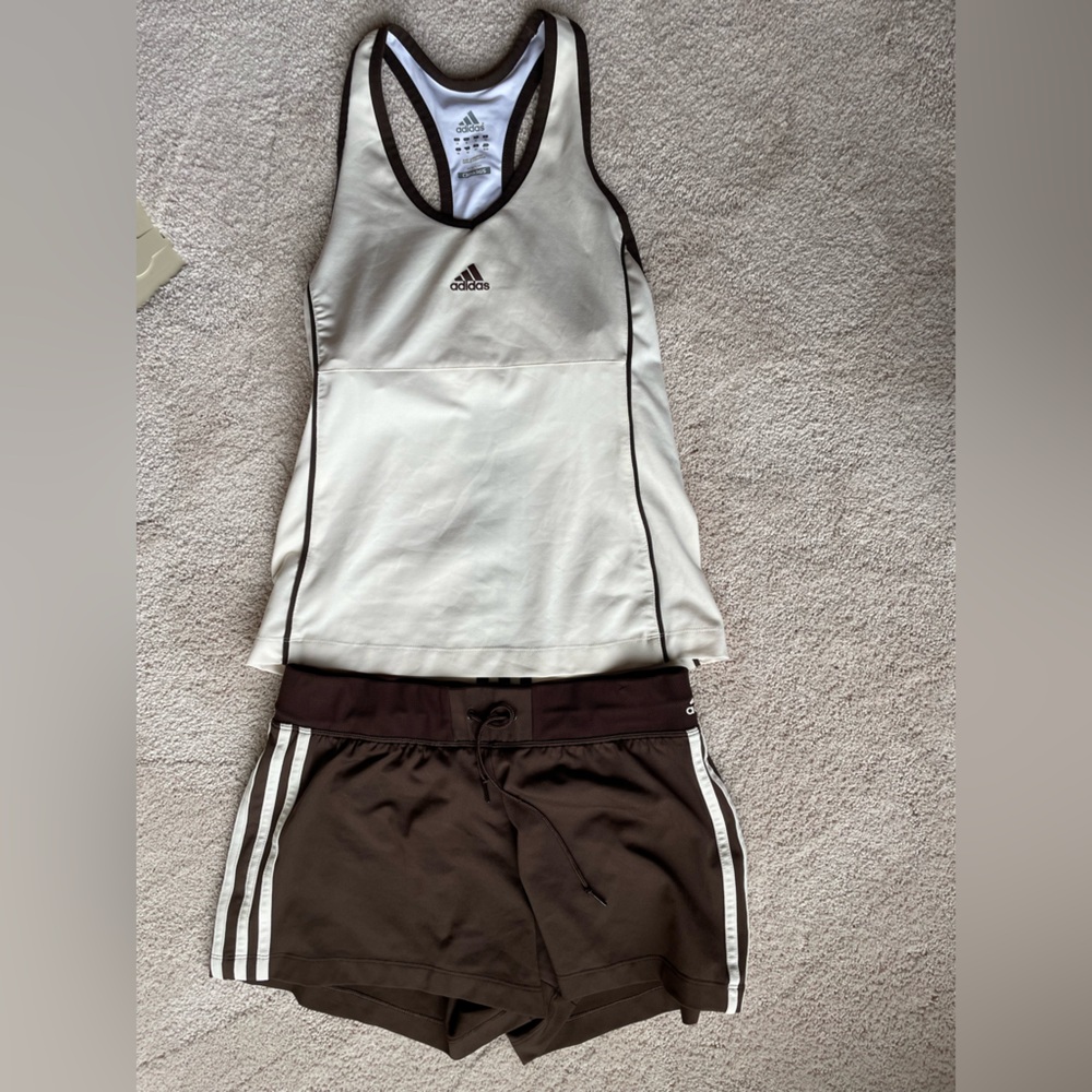 Adidas Clima365 Activewear lined Short/Tank Set